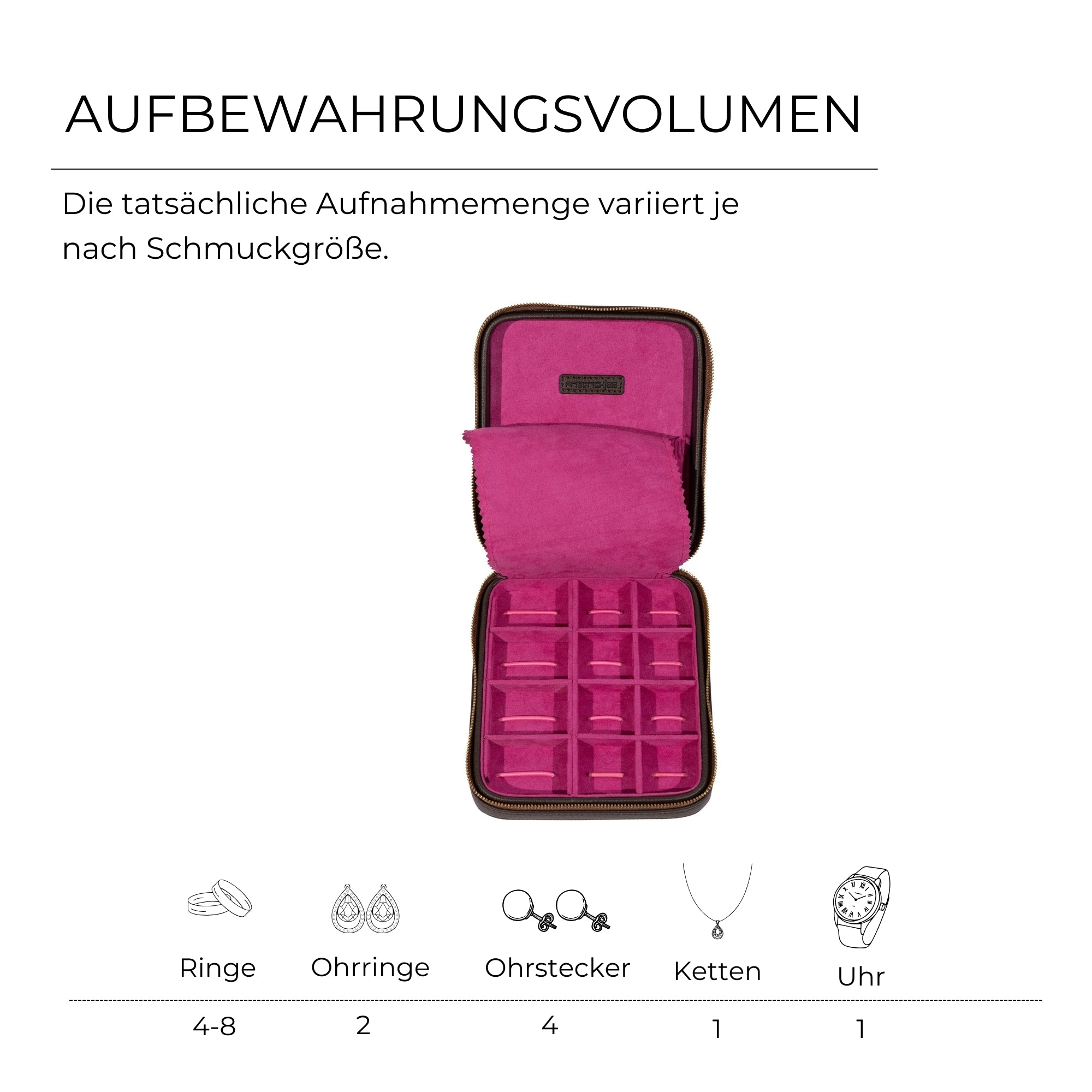 Ascot jewelry and watch case