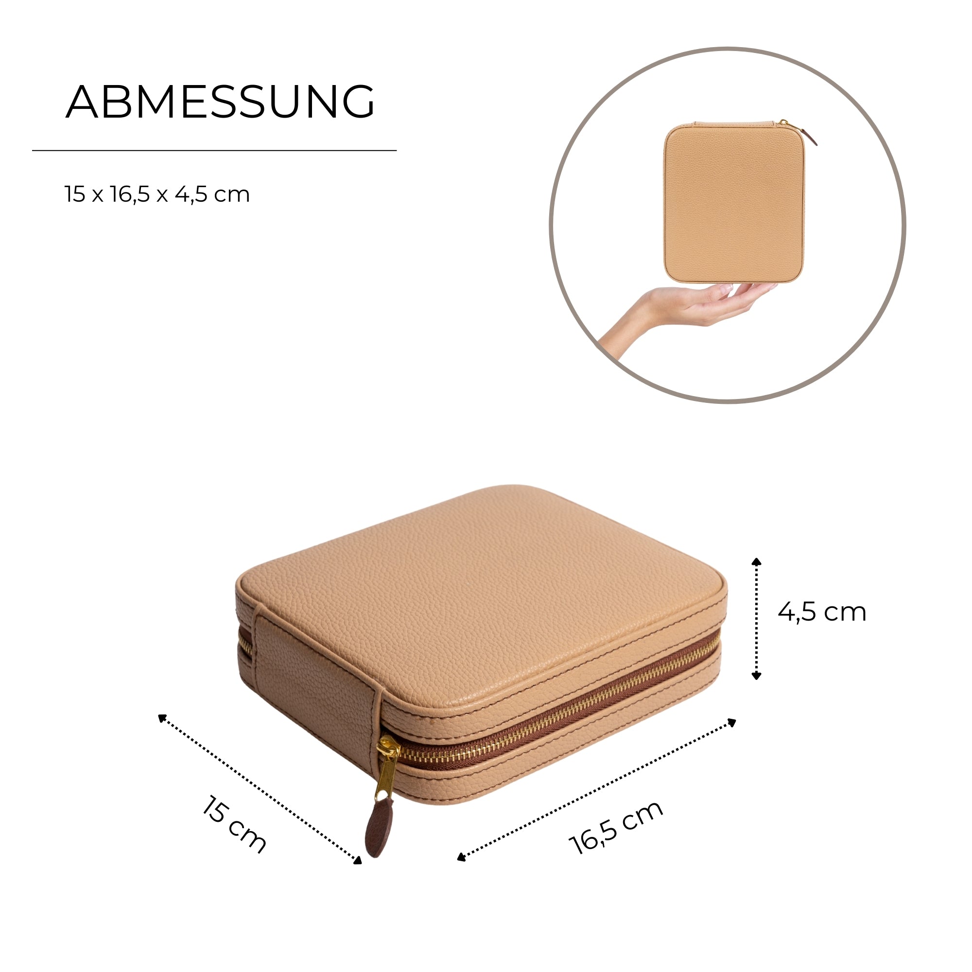 Ascot jewelry and watch case