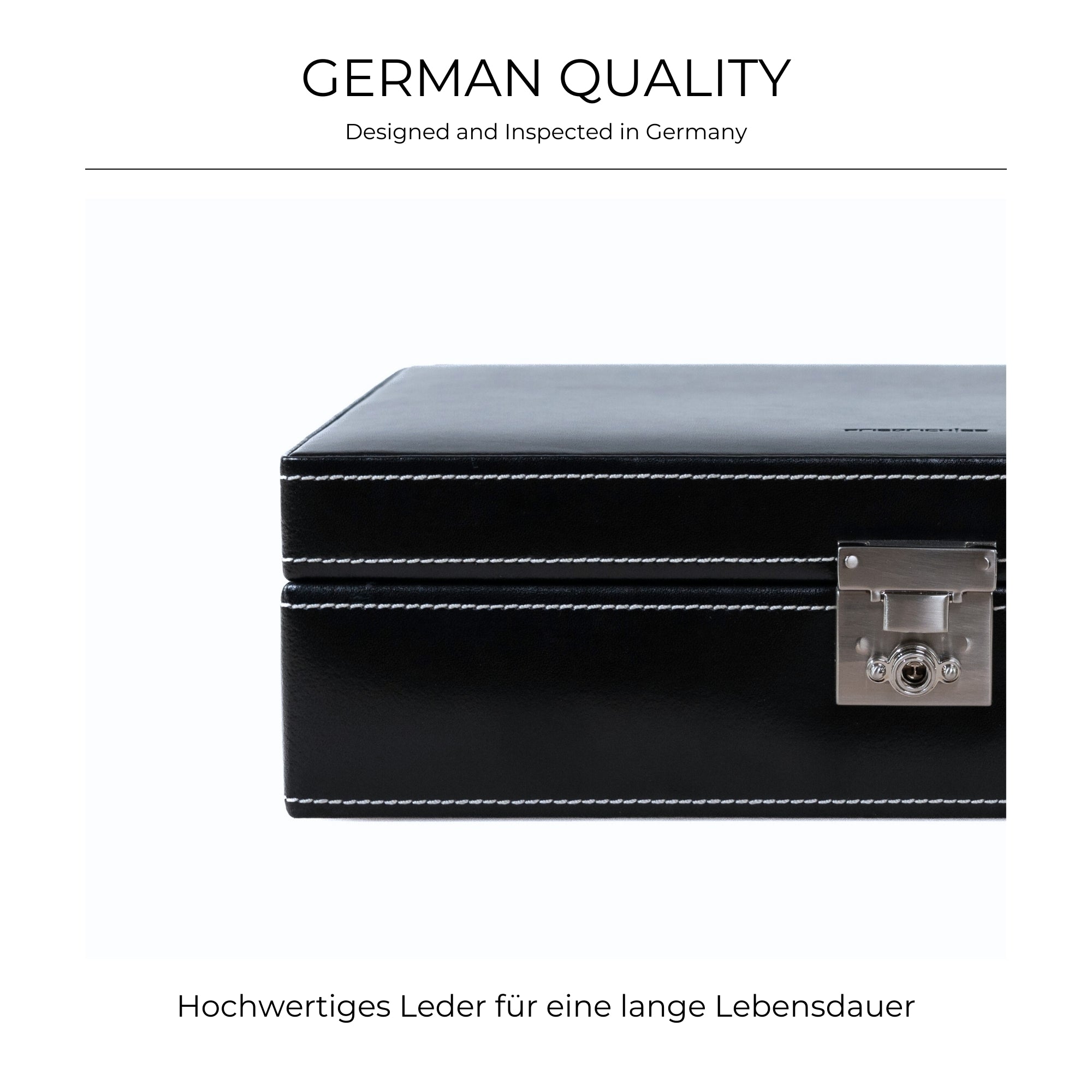 LONDON Uhrenbox für 10 Uhren aus Leder