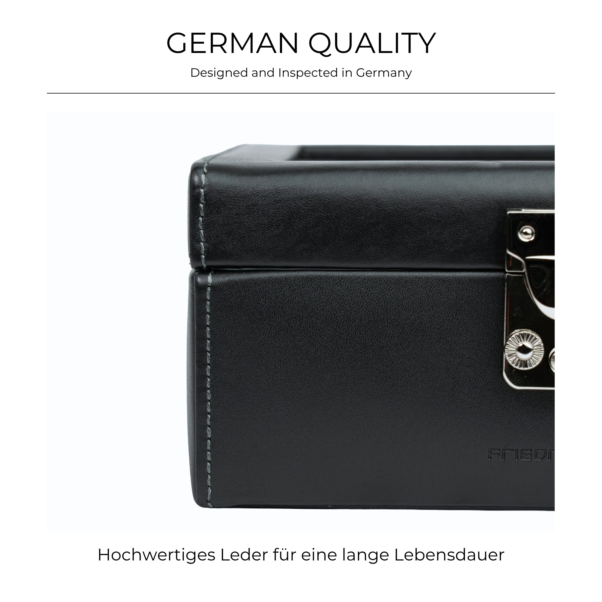 INFINITY Uhrenbox aus Leder für 10 Uhren