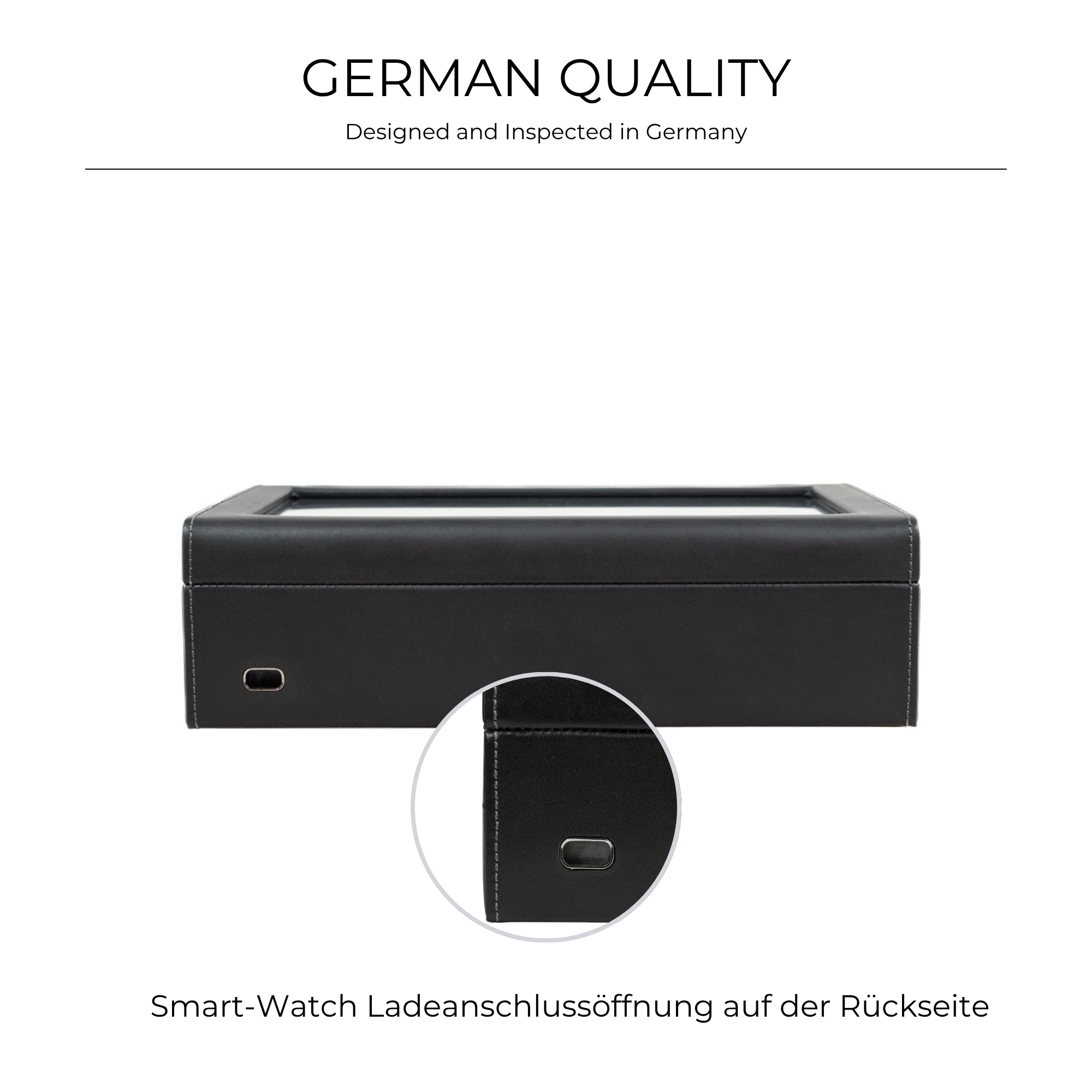 INFINITY Uhrenbox aus Leder für 10 Uhren