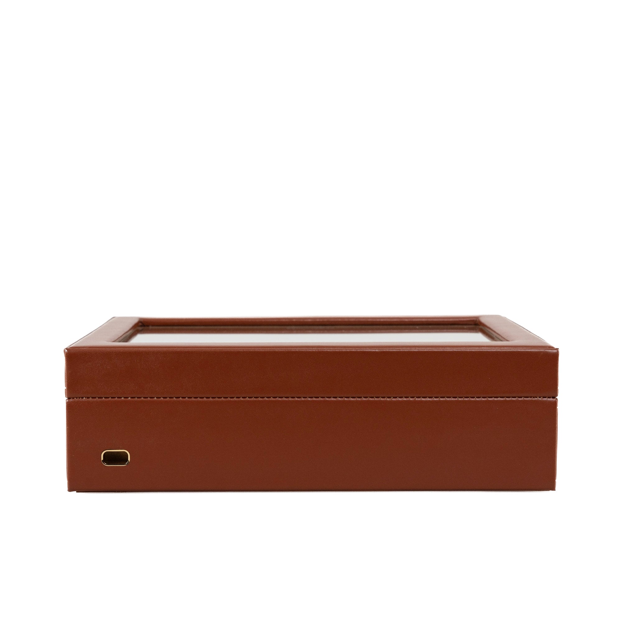 CORDOBA Uhrenbox für 10 Uhren aus Leder mit Glas