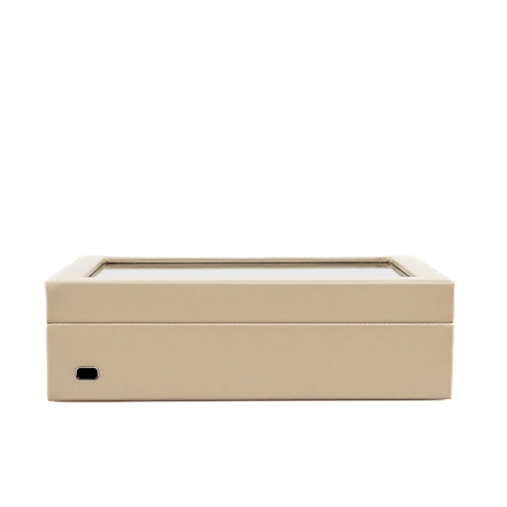 CORDOBA Uhrenbox für 10 Uhren aus Leder mit Glas