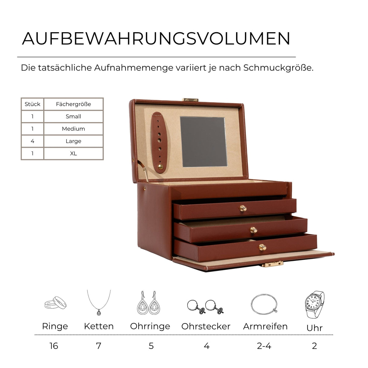 CORDOBA leather jewelry box