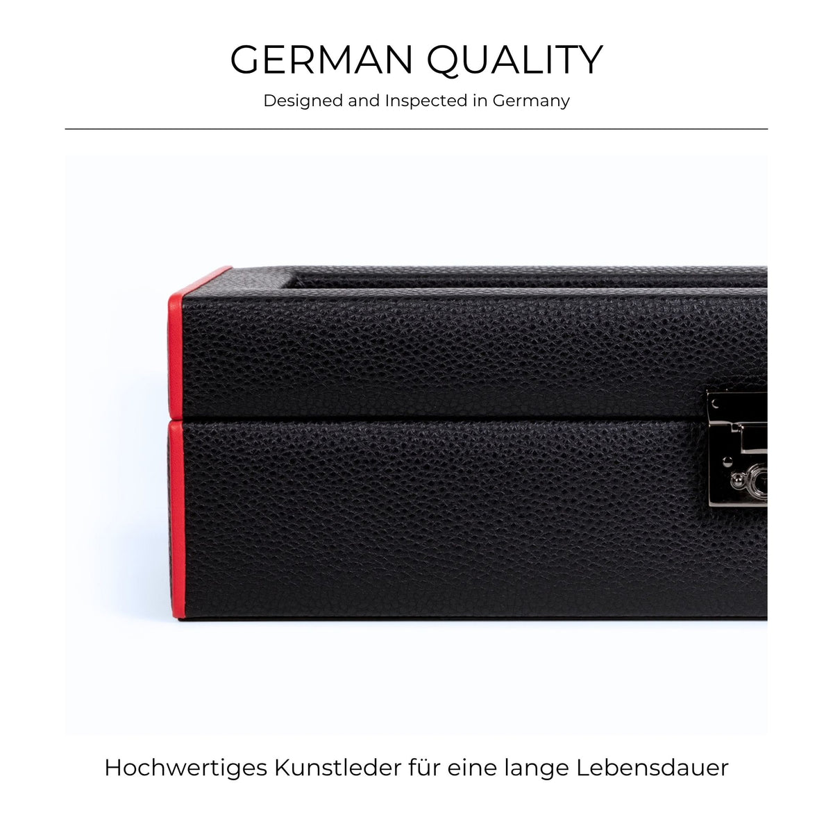 MARANELLO – 5er Uhrenbox - Genarbtes Vollrindleder