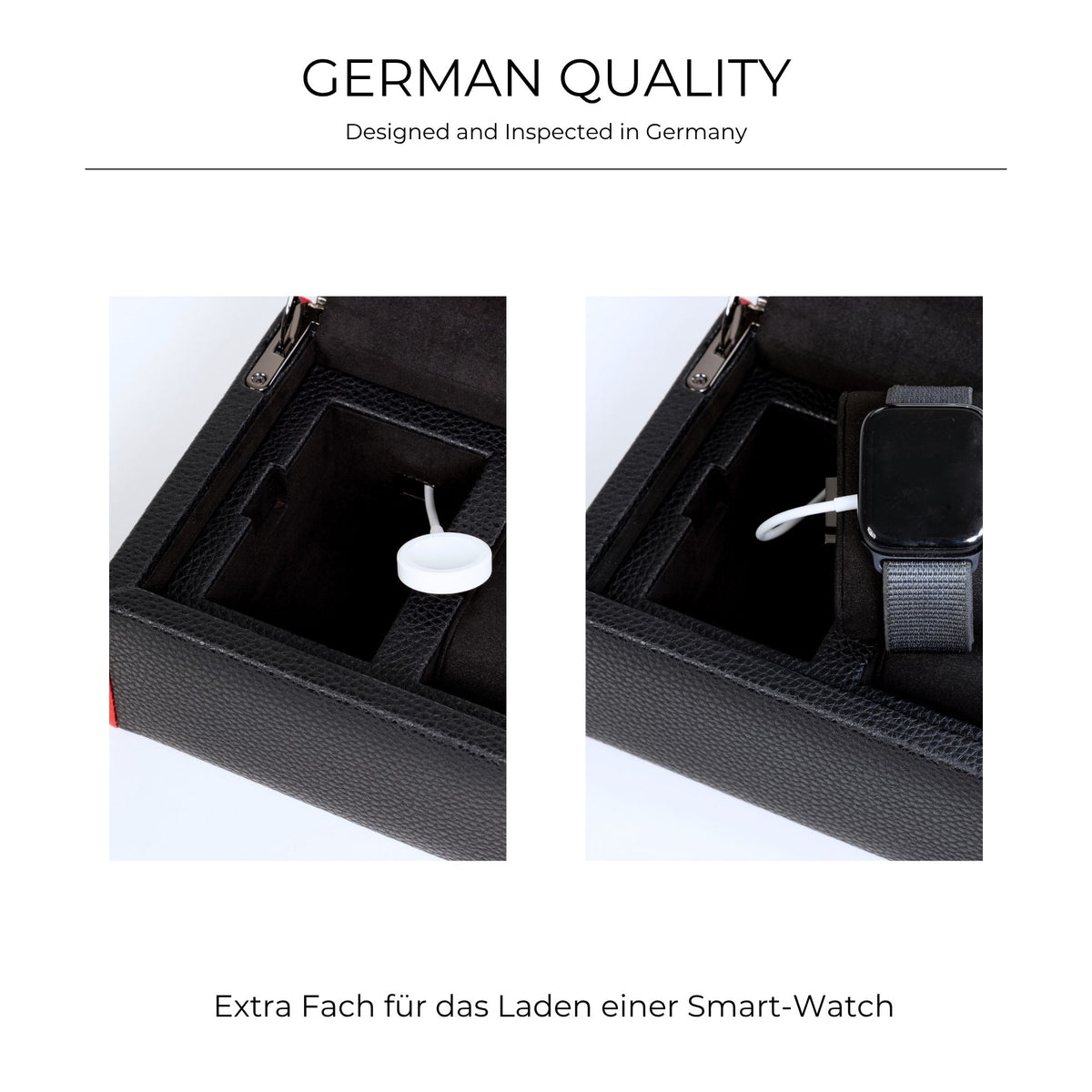 MARANELLO – 5er Uhrenbox - Genarbtes Vollrindleder