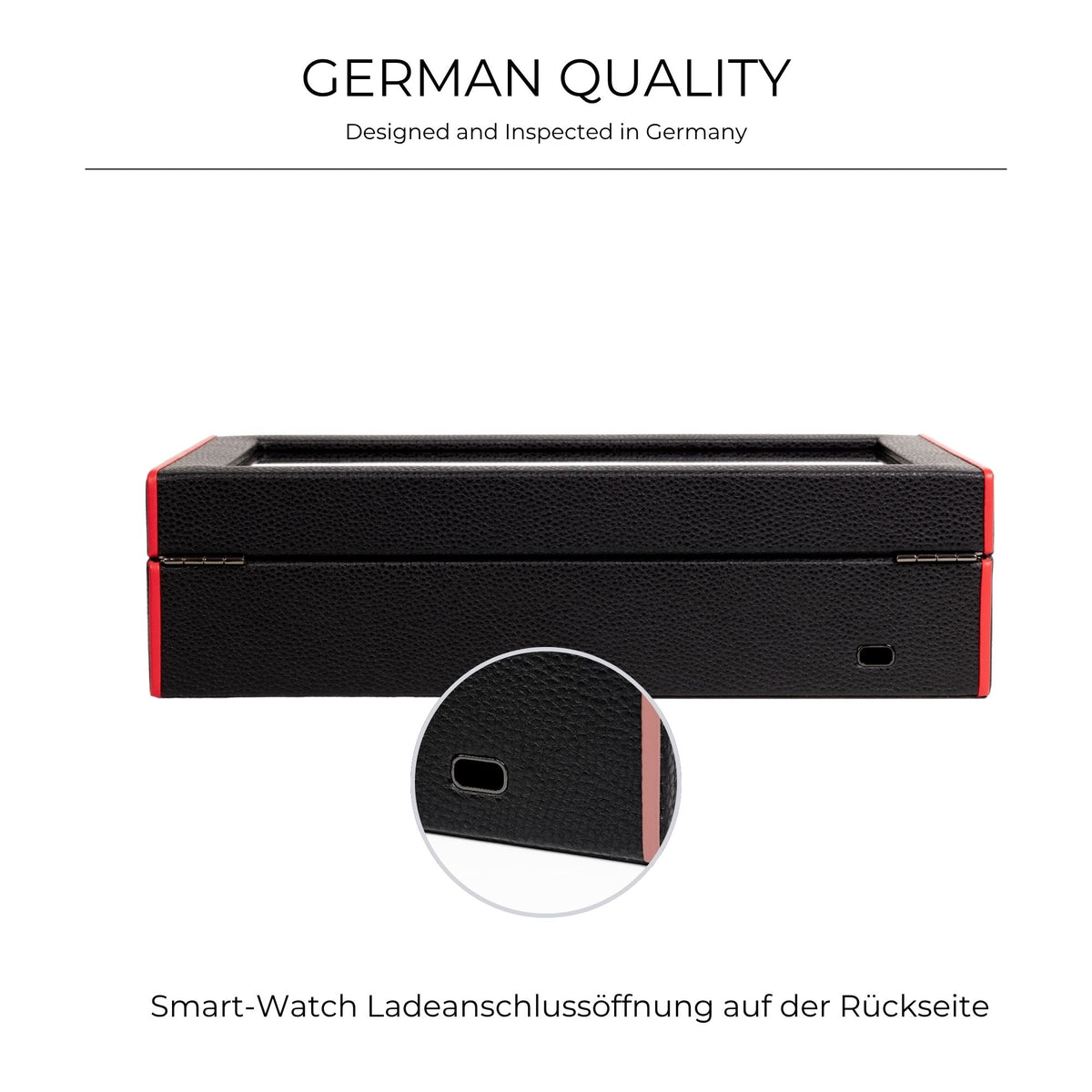 MARANELLO – 10er Uhrenbox - Genarbtes Vollrindleder
