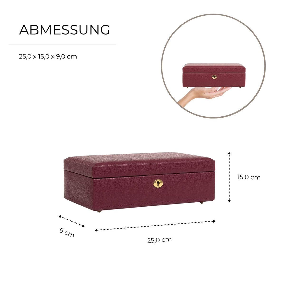 VITORIA - Jewelry Box - Genuine Leather