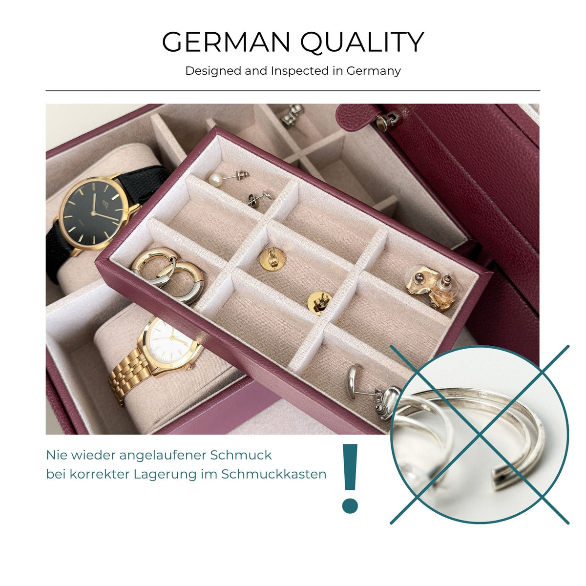 VITORIA - Large Jewelry Box - Genuine Leather