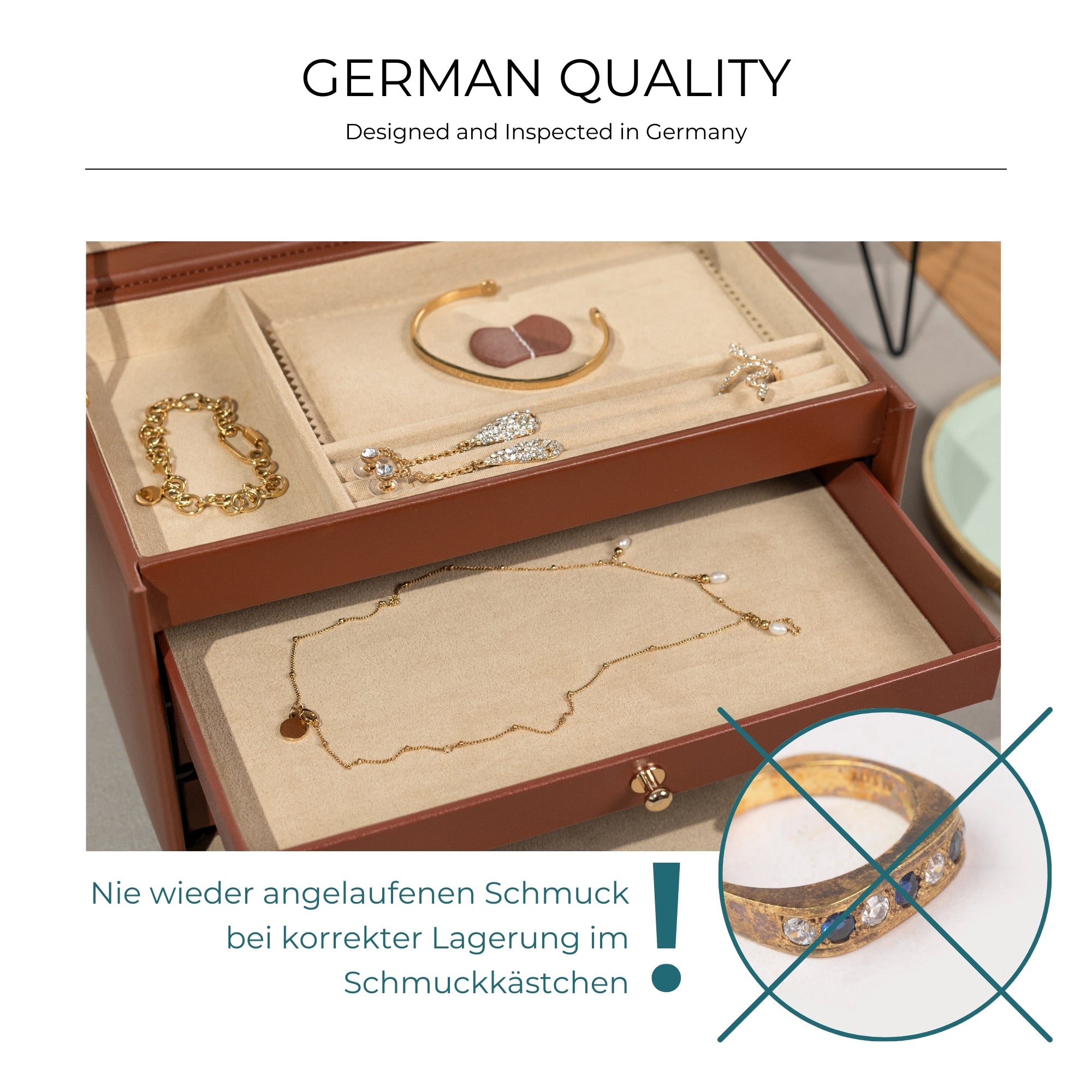 CORDOBA Schmuckkasten groß aus Leder