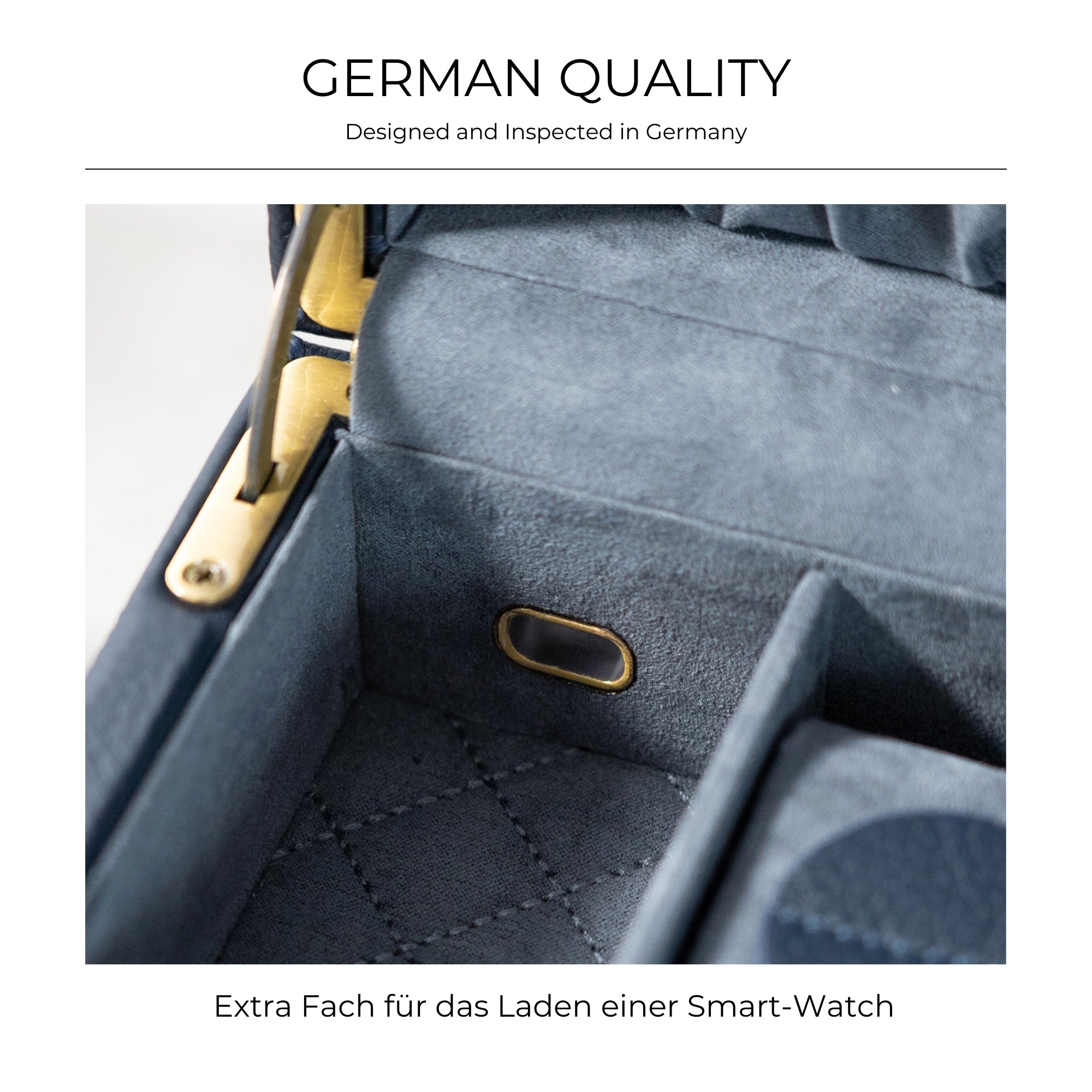 DYNASTY XXL Uhrenbox für 20 Uhren aus Leder