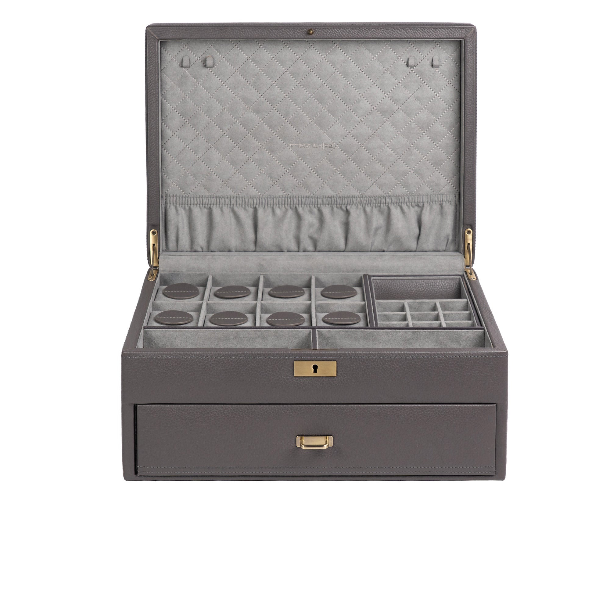 DYNASTY XXL Uhrenbox für 20 Uhren aus Leder