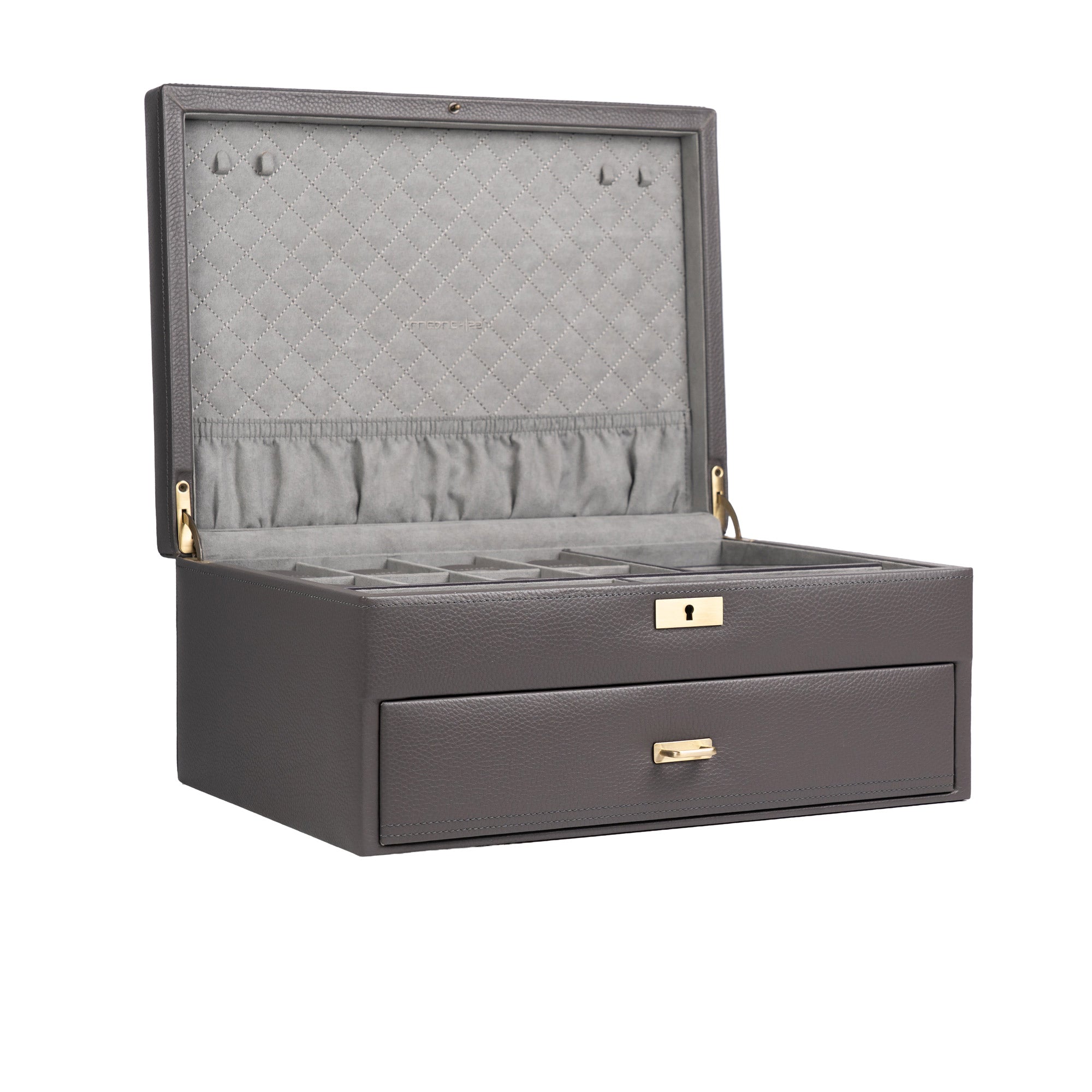 DYNASTY XXL Uhrenbox für 20 Uhren aus Leder