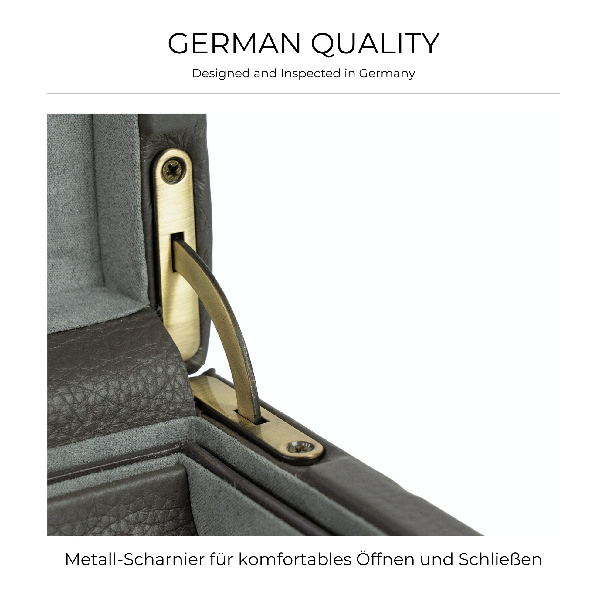 DYNASTY XXL Uhrenbox für 20 Uhren aus Leder