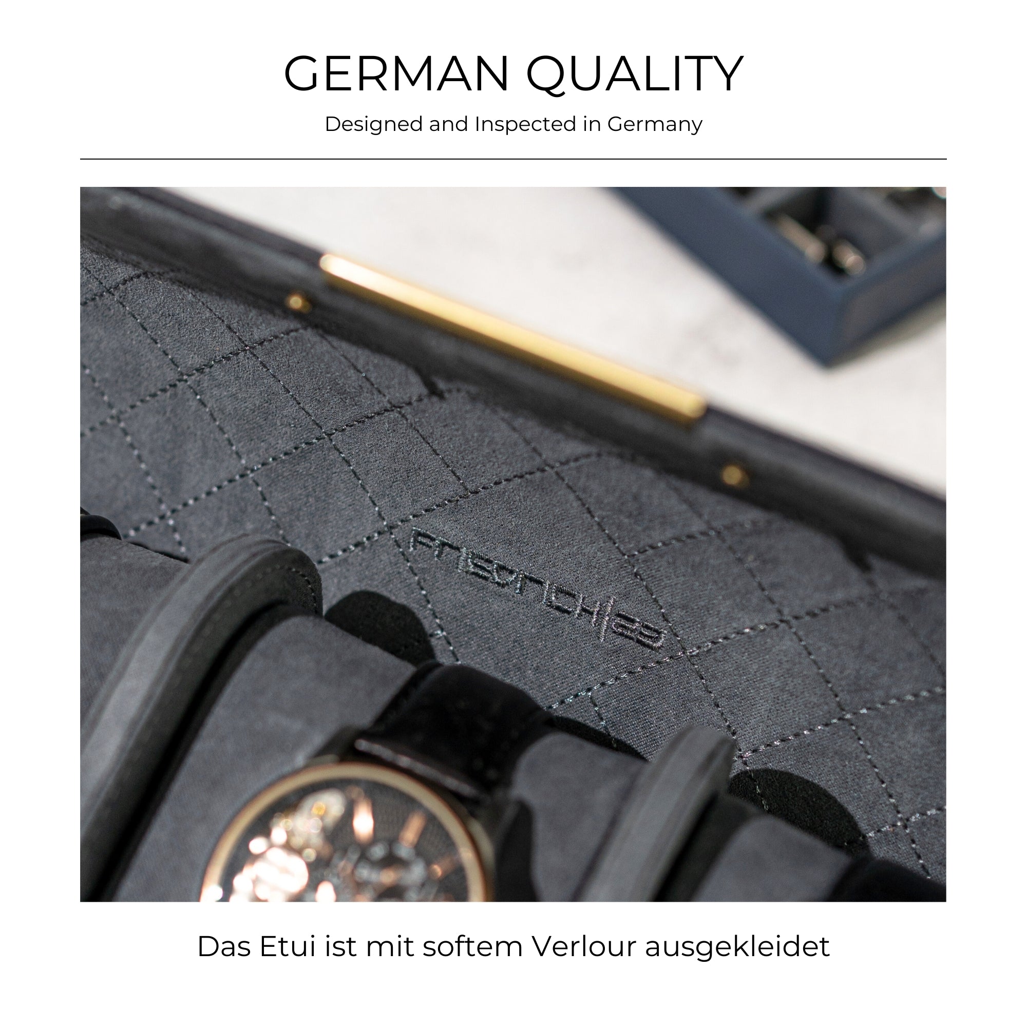 DYNASTY Uhrenrolle für 3 Uhren aus Leder