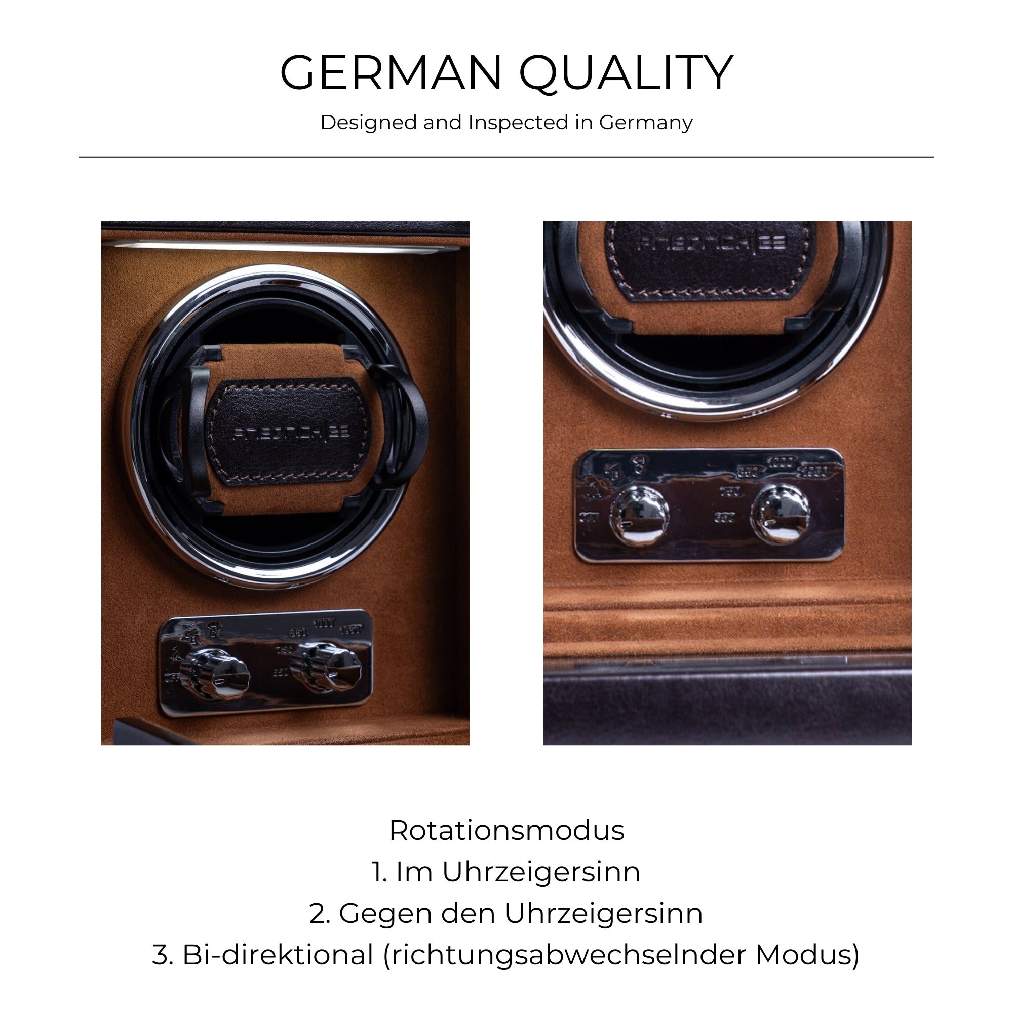 BOND Uhrenbeweger für 1 Uhr mit LED Beleuchtung