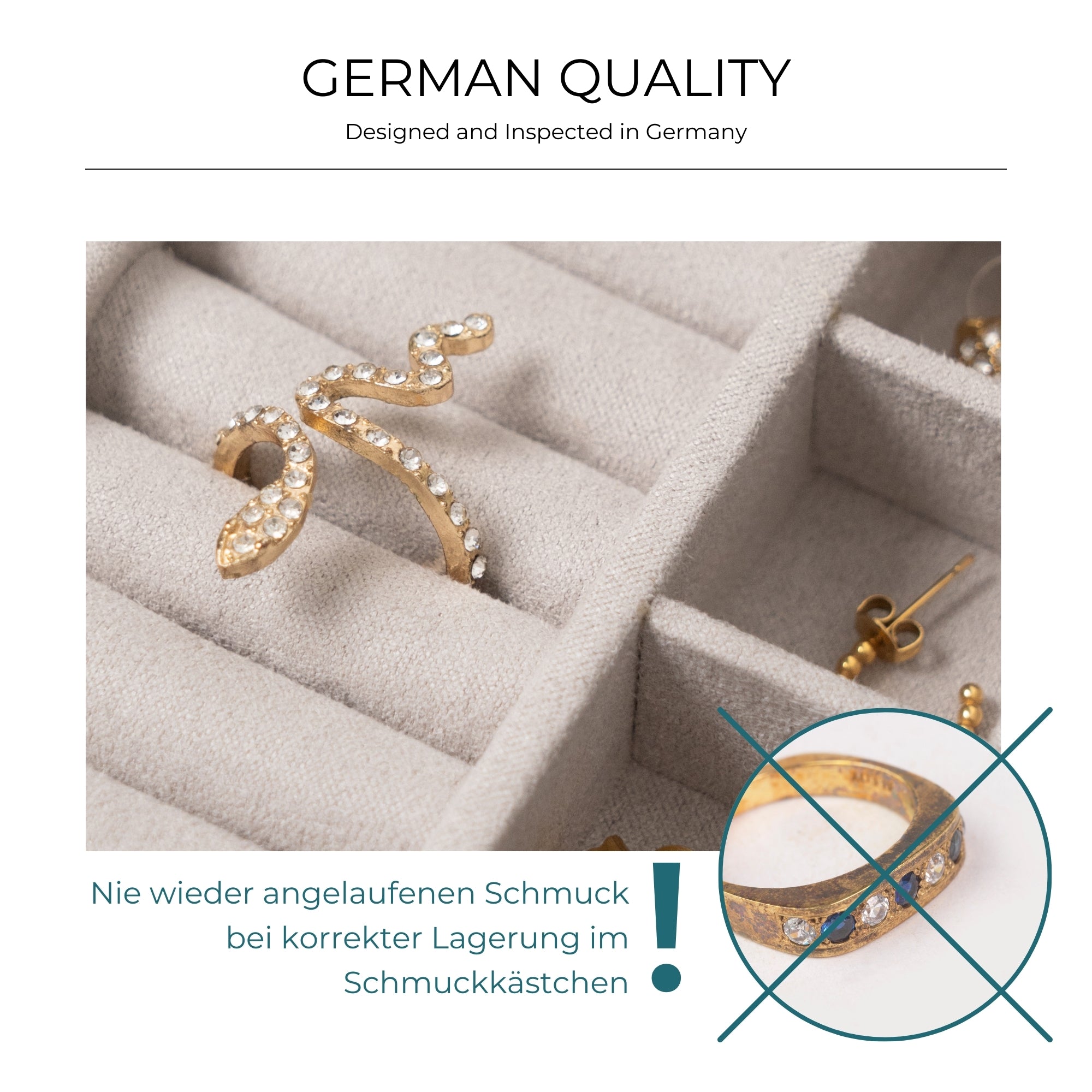 MILANO Schmucketui in Lizard Optik