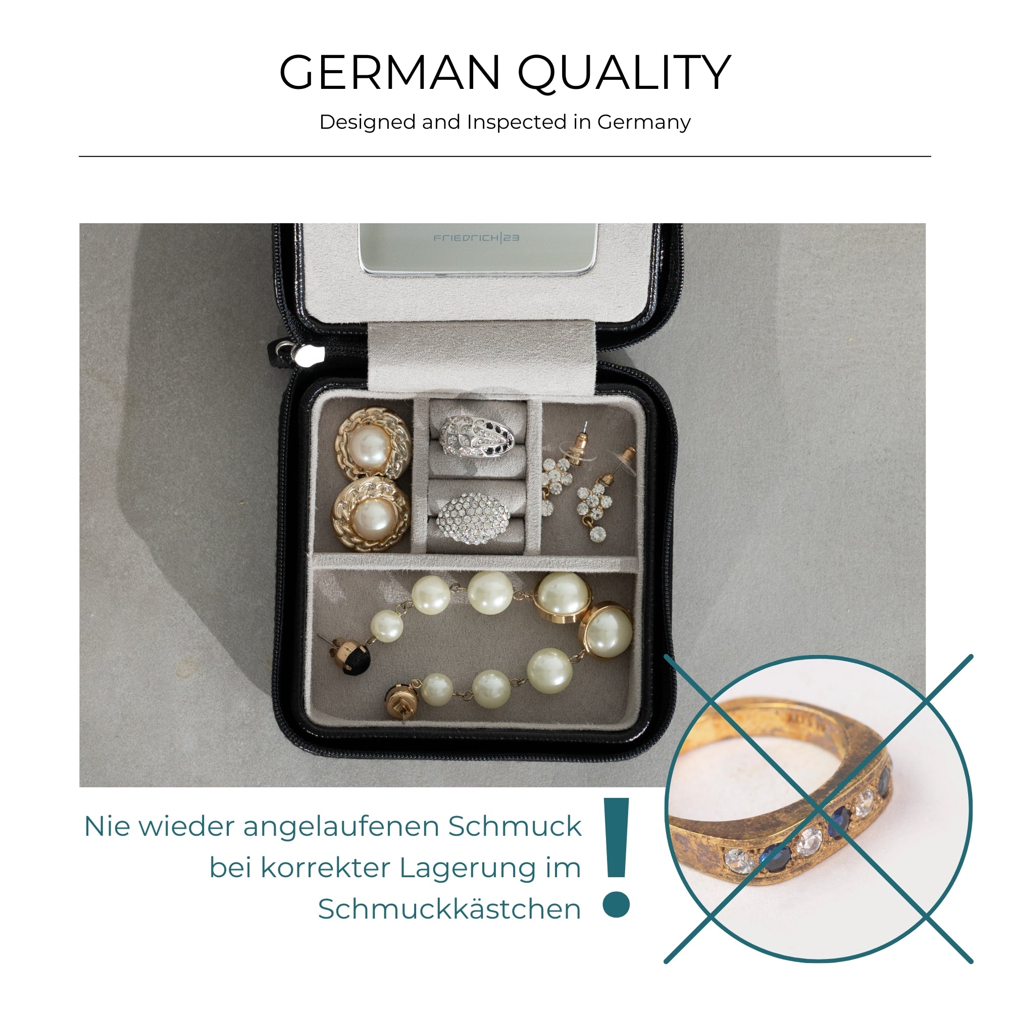 MILANO Schmucketui in Lizard Optik