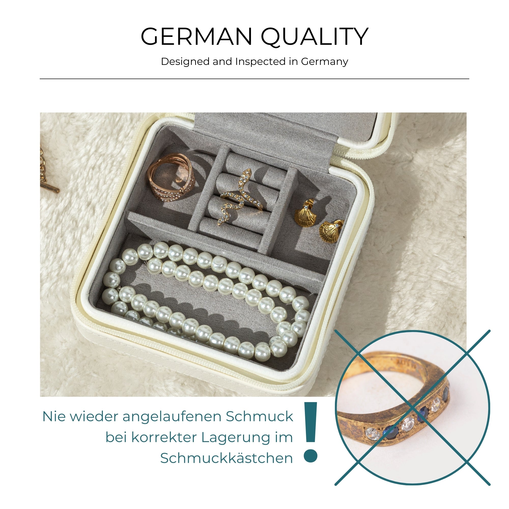 MILANO Schmucketui in Lizard Optik