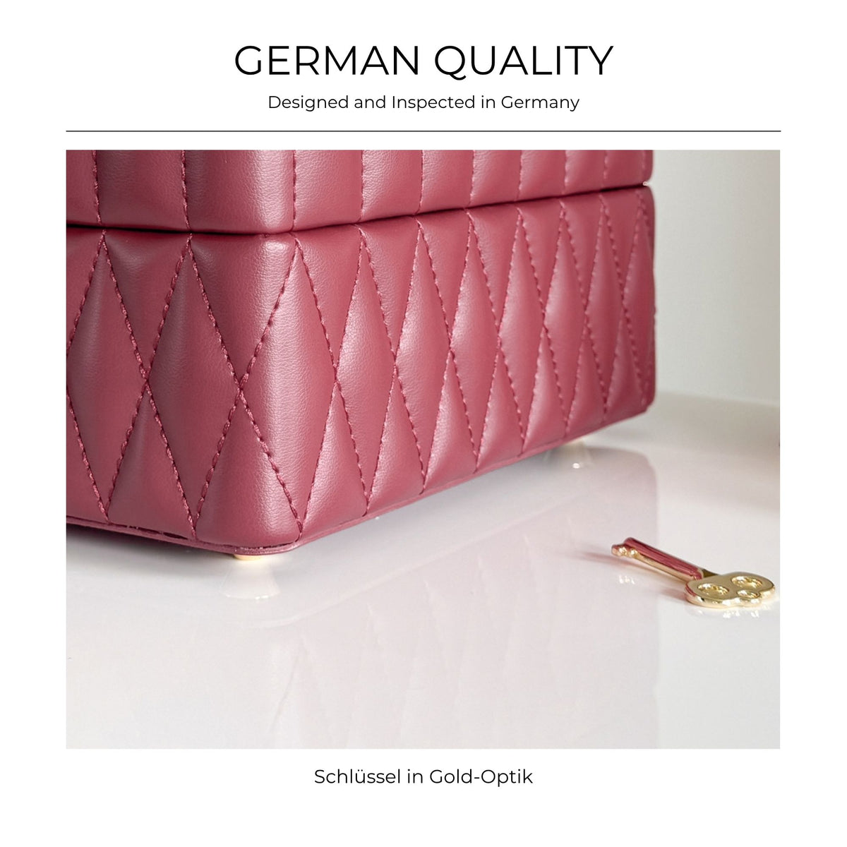 SAPHIRA - Schmuckkasten aus Kunstleder