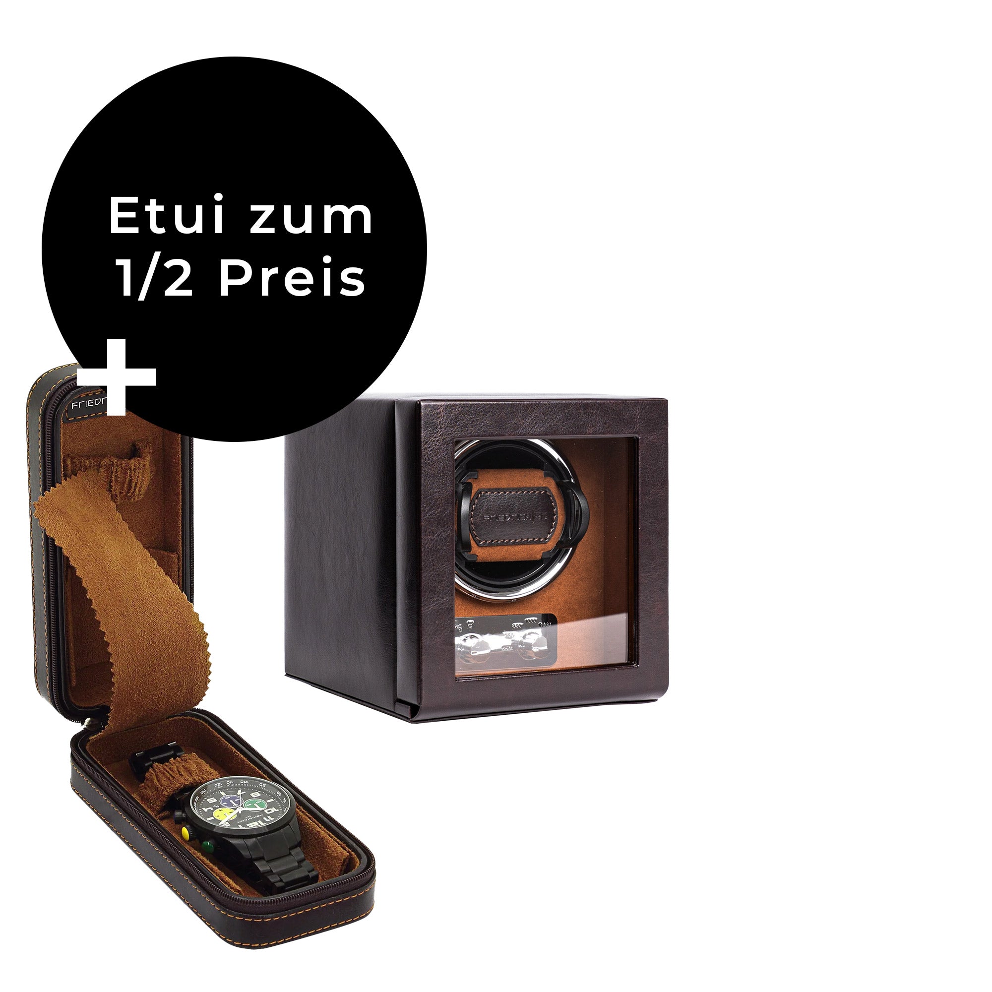 1er Uhrenbeweger inkl. 2er Uhrenetui