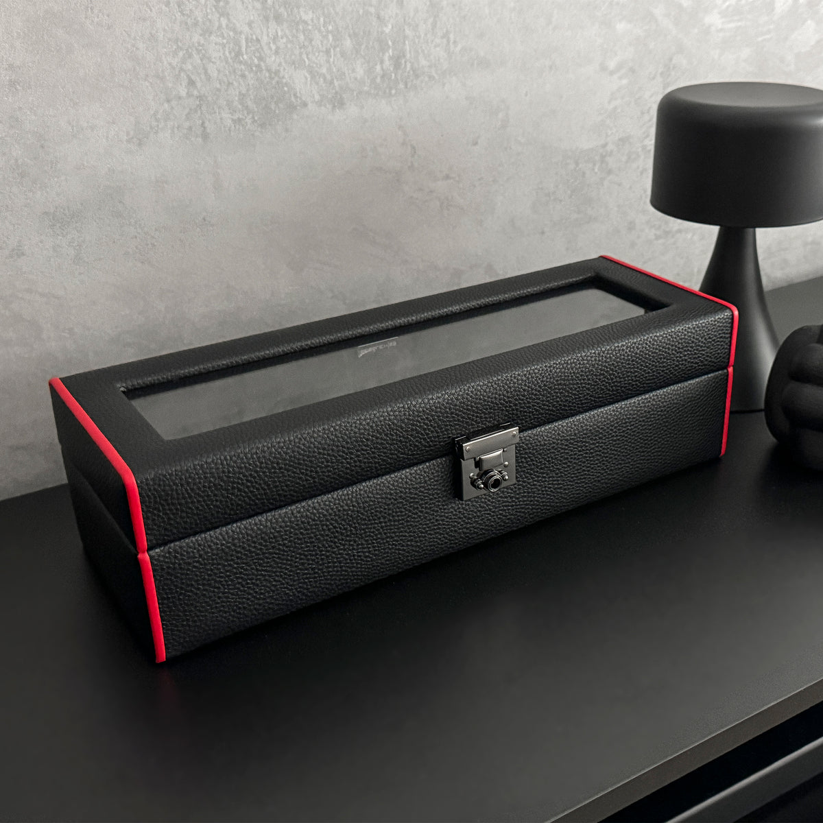 MARANELLO – 5er Uhrenbox - Genarbtes Vollrindleder
