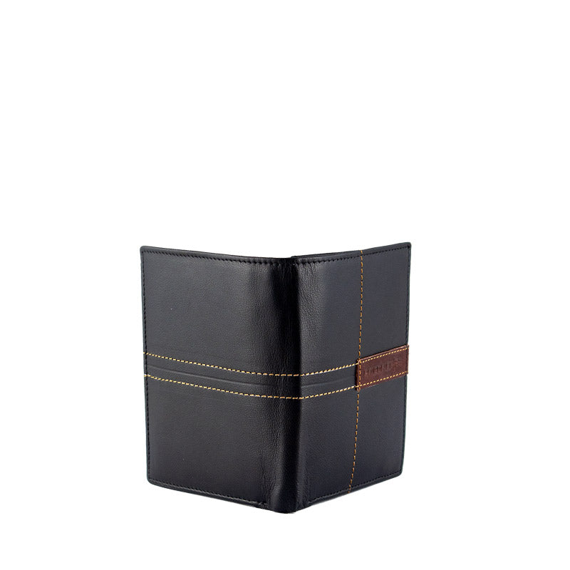 Leather wallet with RFID NFC scan protection