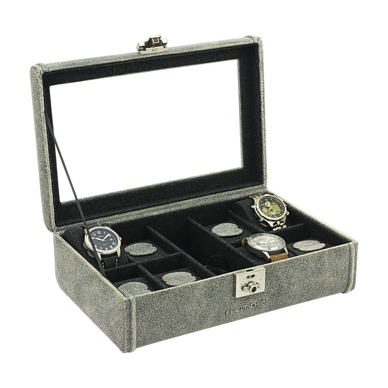 Cubano watch box made of leather for 8 watches