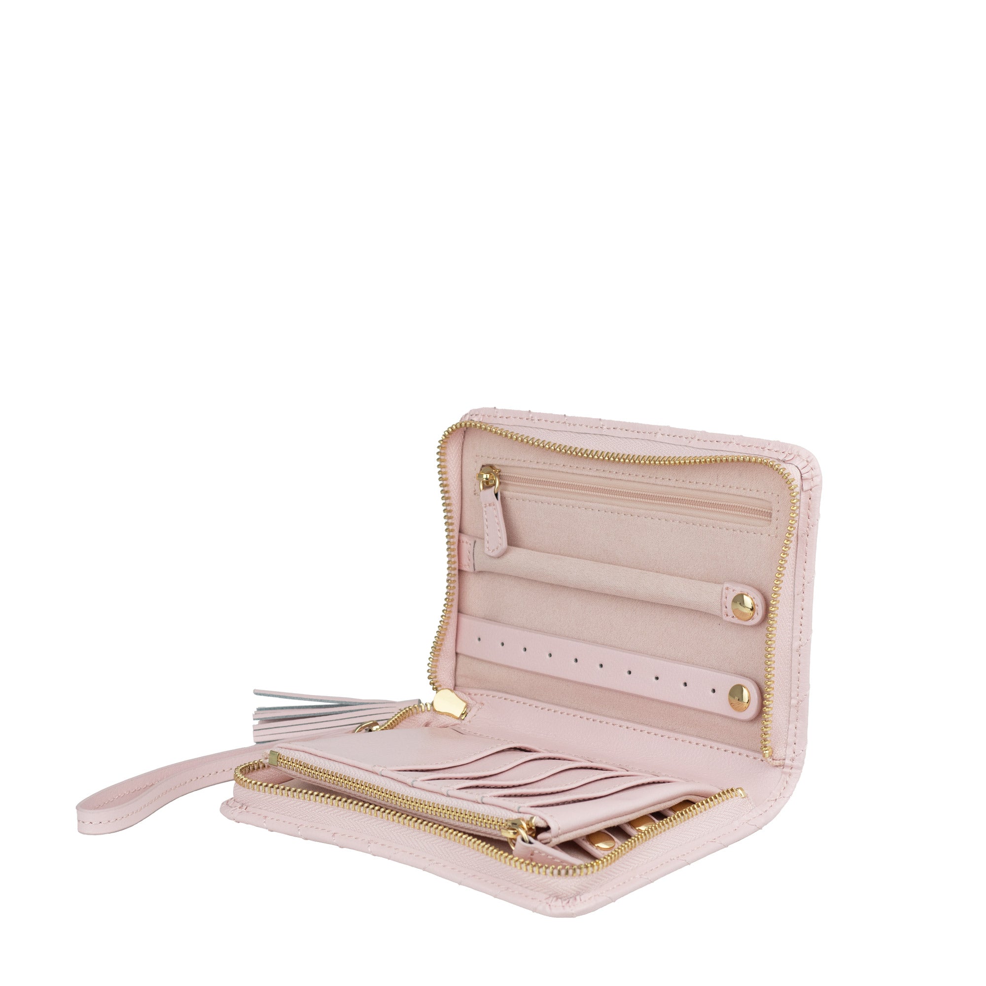 Aurora jewelry case made of leather