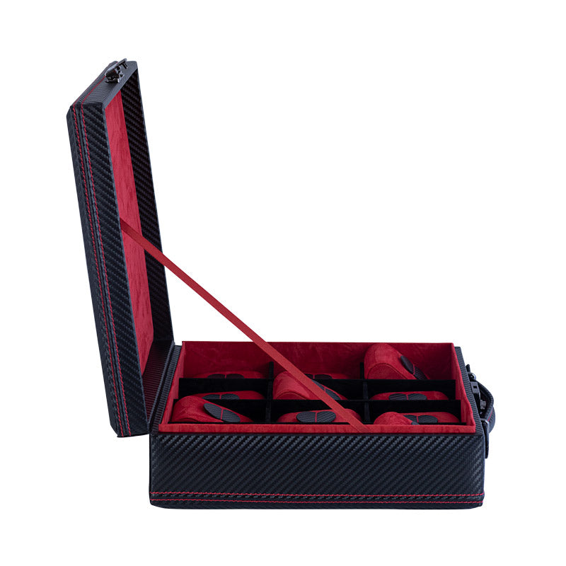 Carbon watch box for 12 watches (also large watches)