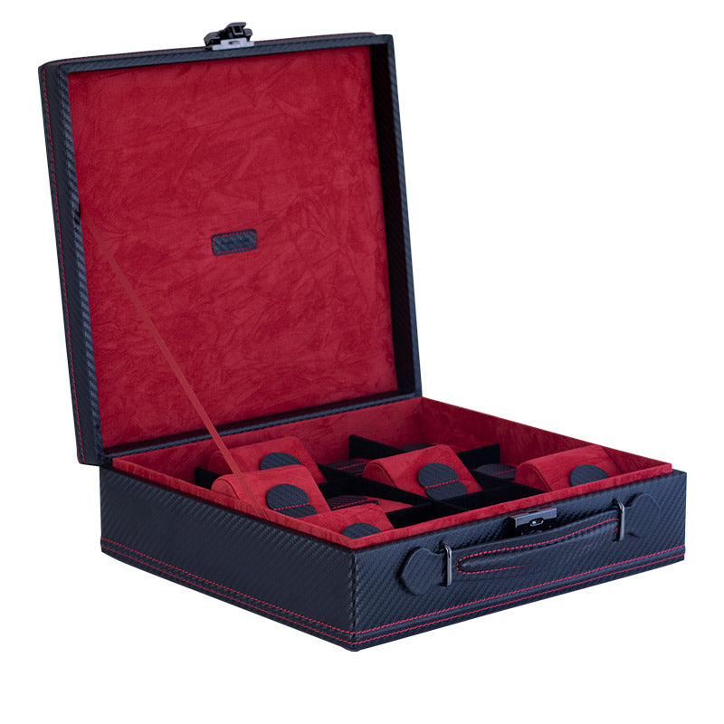 Carbon Uhrenbox für 12 Uhren (auch große Uhren)